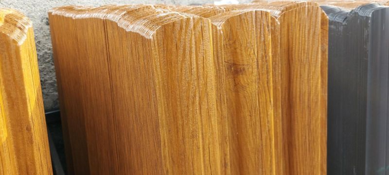 Sztachety drewnopodobne - złoty/ciemny dąb , orzech - I i II gatunek - zdjęcie 2