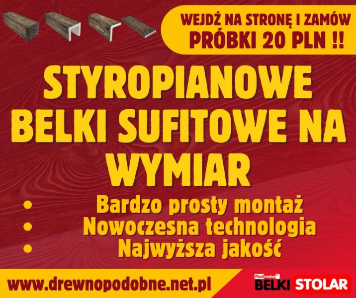 Drewnopodobne belki sufitowe na wymiar   / ZAMÓW PRÓBKI - zdjęcie 7