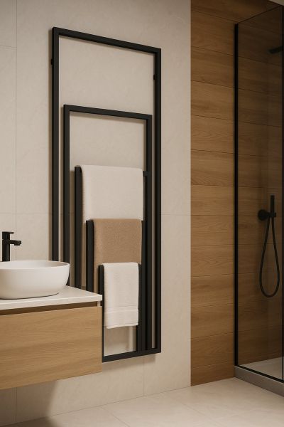 Drabinka na ręczniki wieszak łazienkowy do łazienki stelaż dekoracja - zdjęcie 5