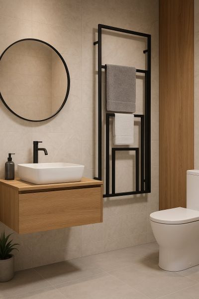 Drabinka na ręczniki wieszak łazienkowy do łazienki stelaż dekoracja - zdjęcie 4