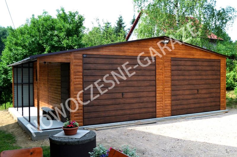 Nowość! Garaże drewnopodobne! Imitacja drewna! Każdy wymiar! - zdjęcie 1