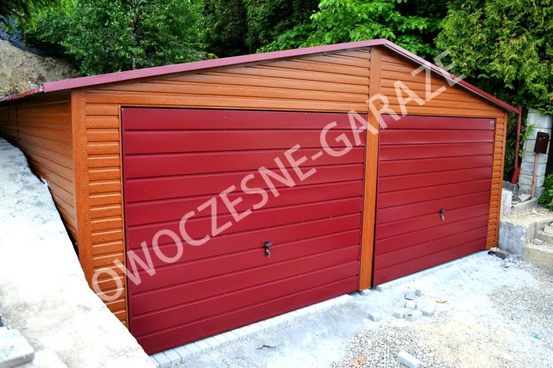 Nowość! Garaże drewnopodobne! Imitacja drewna! Każdy wymiar! - zdjęcie 4