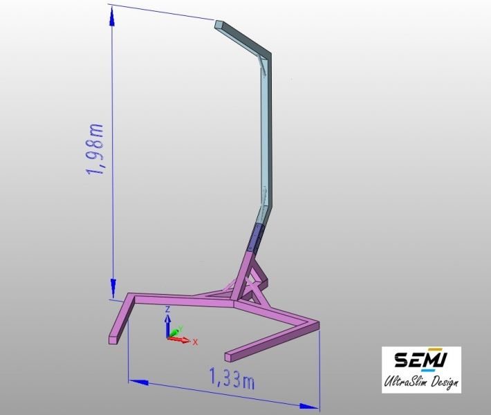 Stelaż stojak huśtawka kokon wiszący fotel - zdjęcie 3