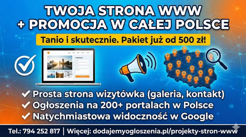 Strona internetowa od 500 PLN z mocną promocją na START/ FAKTURA - zdjęcie 2