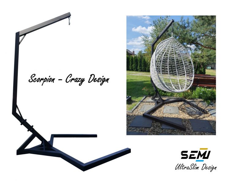 Stelaż stojak kokon wiszący fotel wolnostojący - zdjęcie 2