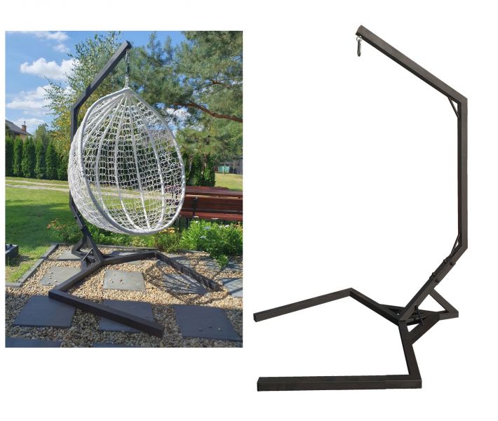 Stelaż stojak kokon wiszący fotel wolnostojący - zdjęcie 1