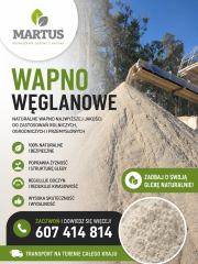 Wapno nawozowe węglanowe z Kopalni Wapienia Morawica 