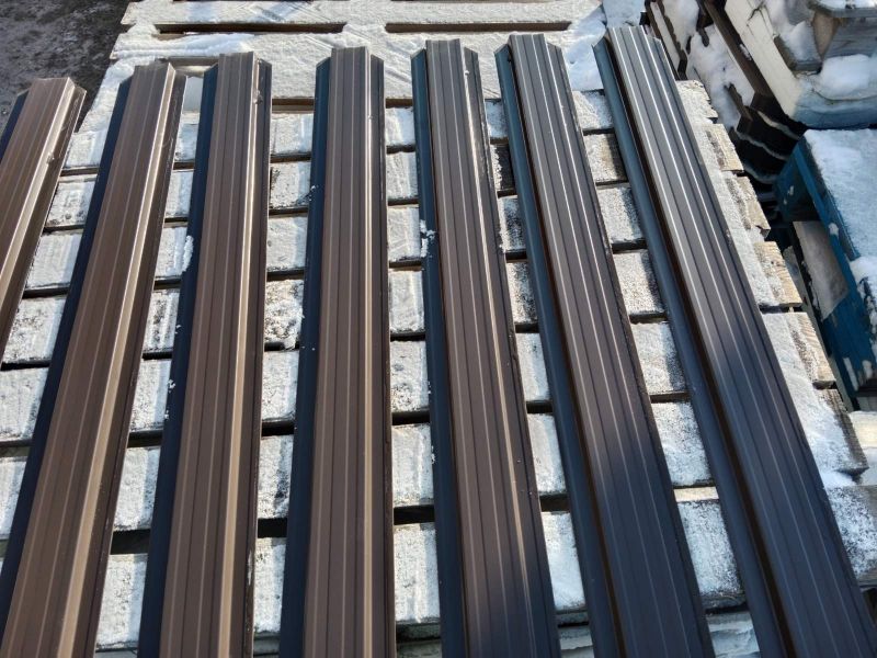 Sztachety metalowe - brąz połysk - wzór "BLACHTEX 3" - Kupno - zdjęcie 2