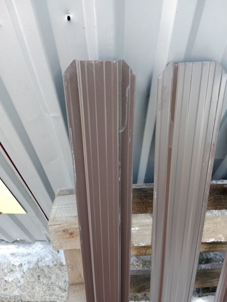 Sztachety metalowe - brąz połysk - wzór "BLACHTEX 3" - Kupno - zdjęcie 5