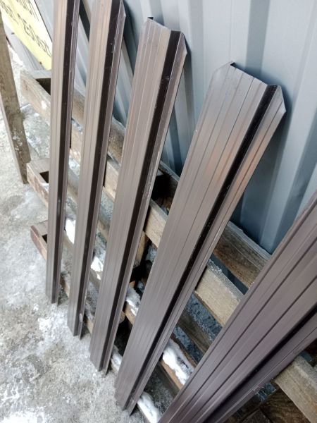 Sztachety metalowe - brąz połysk - wzór "BLACHTEX 3" - Kupno - zdjęcie 1