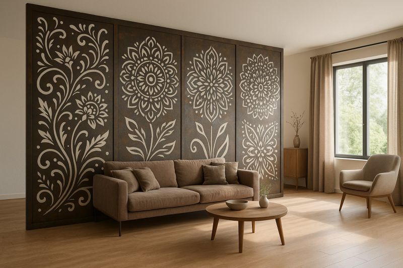 Ścianka działowa na wymiar, różne wzory parawan panel ażurowy - zdjęcie 7