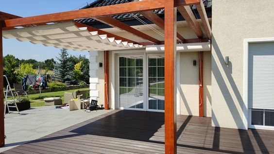 Zadaszenia tarasowe z tkanin akrylowych - zdjęcie 1