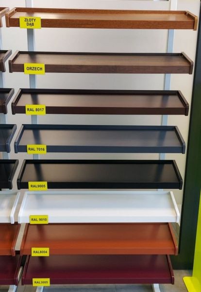 Tanie parapety zewnętrzne - brąz/grafit/drewnopodobne - zdjęcie 1