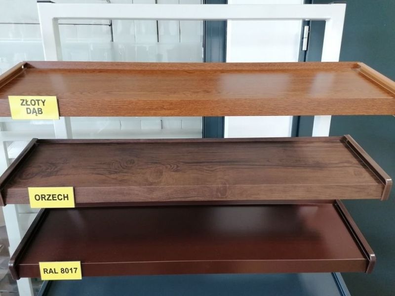 Tanie parapety zewnętrzne - brąz/grafit/drewnopodobne - zdjęcie 2