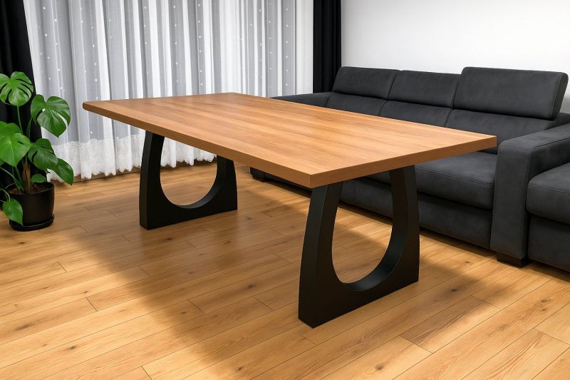 Nogi do stołu 3D rama biurka stolika loft meble noga glamour biuro  - zdjęcie 8