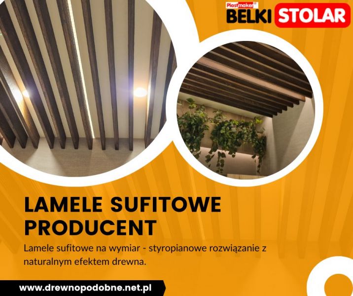 Lamele drewnopodobne na sufit prosto od producenta - zdjęcie 1