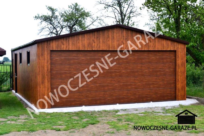 Garaż blaszany 6x5 konstrukcja profil ocynk - zdjęcie 1