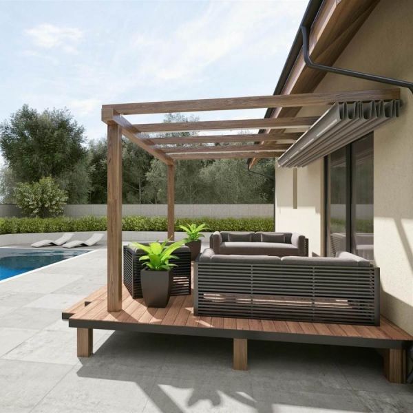 Rolety rzymskie premium na szynach i linach żeglarskich. - zdjęcie 1