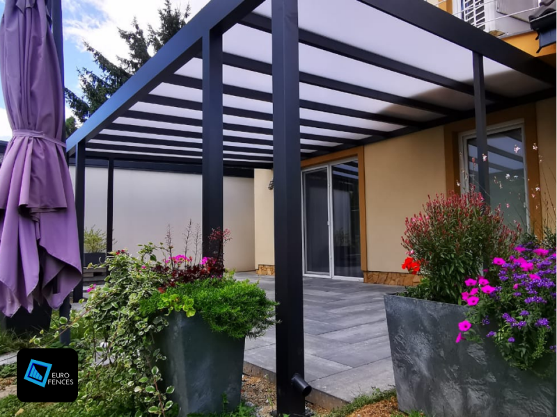 Zadaszenie aluminiowe, pergola ogrodowa - Polski producent Euro Fences - zdjęcie 9
