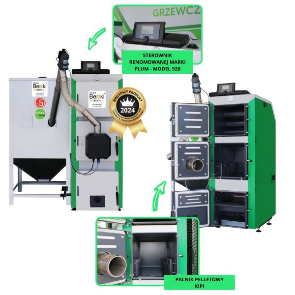 DrewKo Hybrid 18 kW – jeden kocioł na pellet i drzew - zdjęcie 1