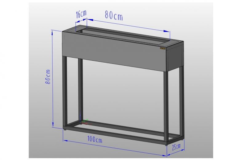 Stelaż biokominek pod palnik wkład palenisko biopaliwo bioetanol - zdjęcie 3