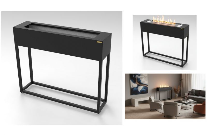 Stelaż biokominek pod palnik wkład palenisko biopaliwo bioetanol - zdjęcie 1