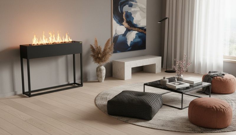 Stelaż biokominek pod palnik wkład palenisko biopaliwo bioetanol - zdjęcie 2