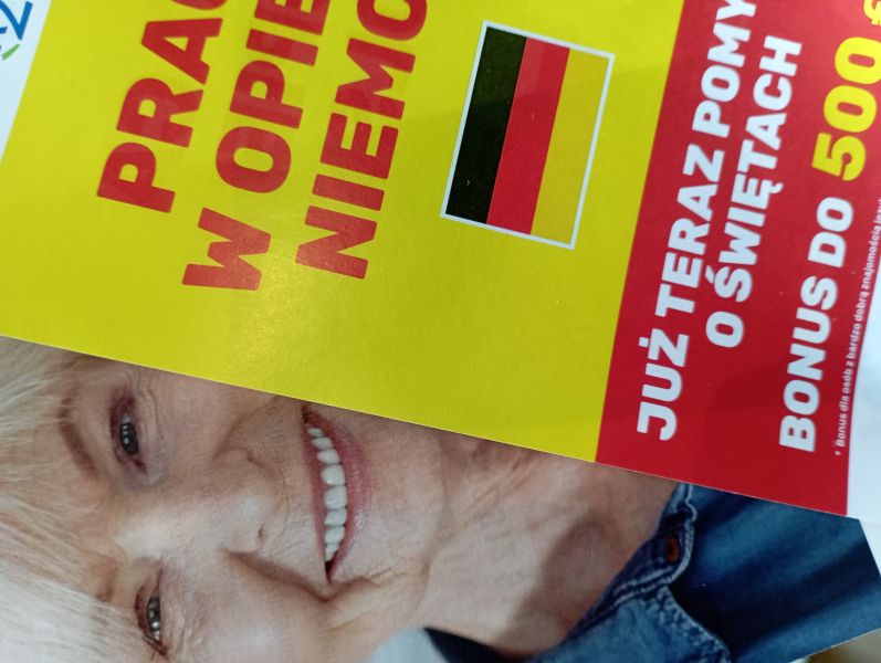 Praca w opiece w Niemczech z dodatkiem do 500 Euro - zdjęcie 1