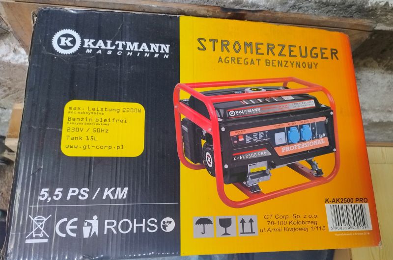 Sprzedam agregat prądotwórczy KALTMAN 2500 PRO - zdjęcie 6