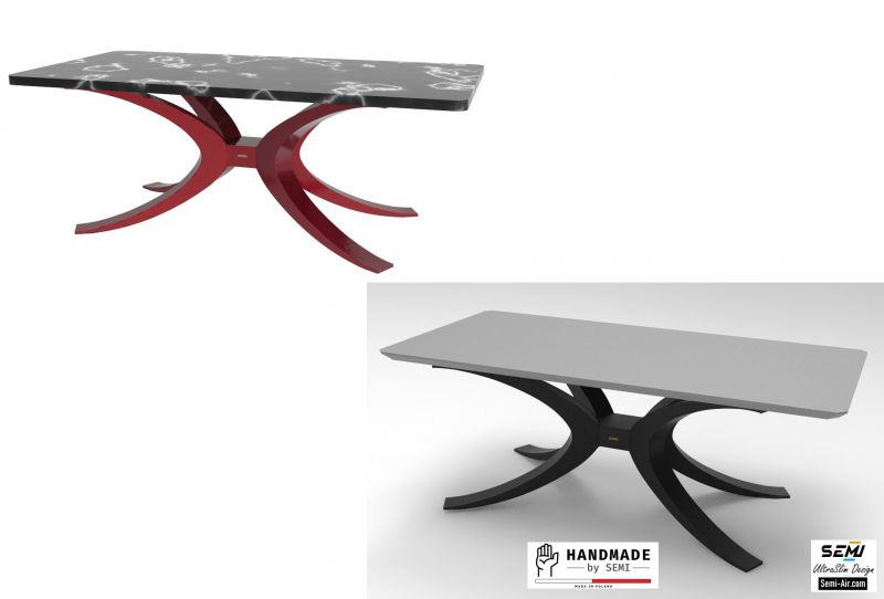 Noga do stołu 3D ławy stolika stołu biurka nogi blat biuro pająk meble - zdjęcie 5