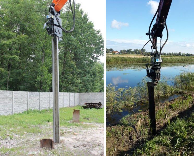 Używany Wibromłot ESF 1 na koparkę - zdjęcie 2