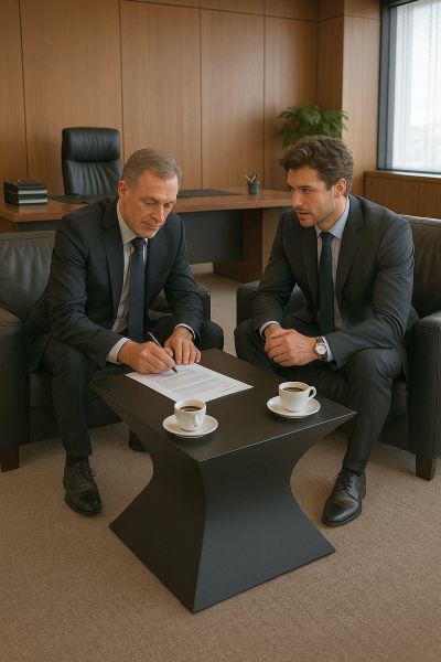 Stolik kawowy bryłowy 3D nowoczesny metal - zdjęcie 2