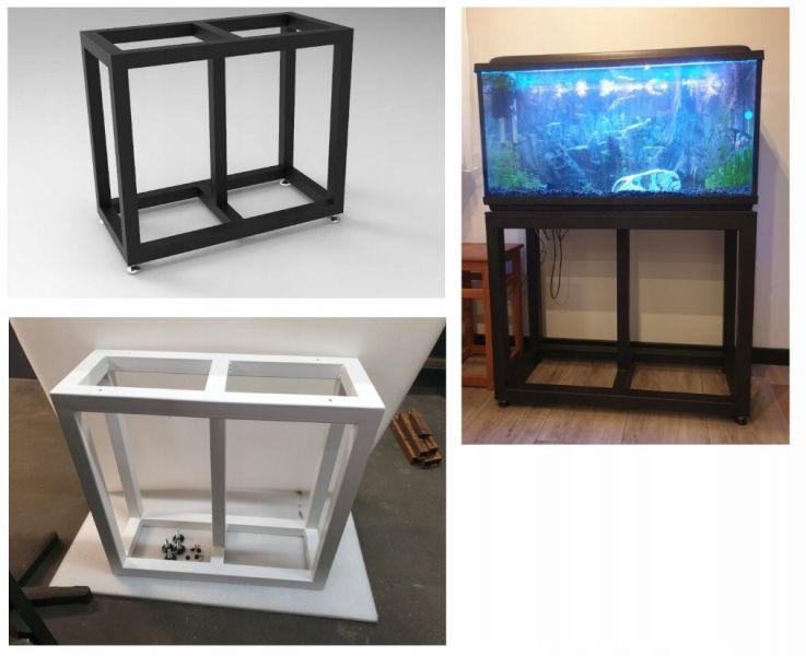 Stelaż stalowy pod akwarium mocny na wymiar - zdjęcie 5
