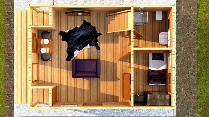 Drewniany domek całoroczny letniskowy Producent  5m/7m 15/20 - zdjęcie 6