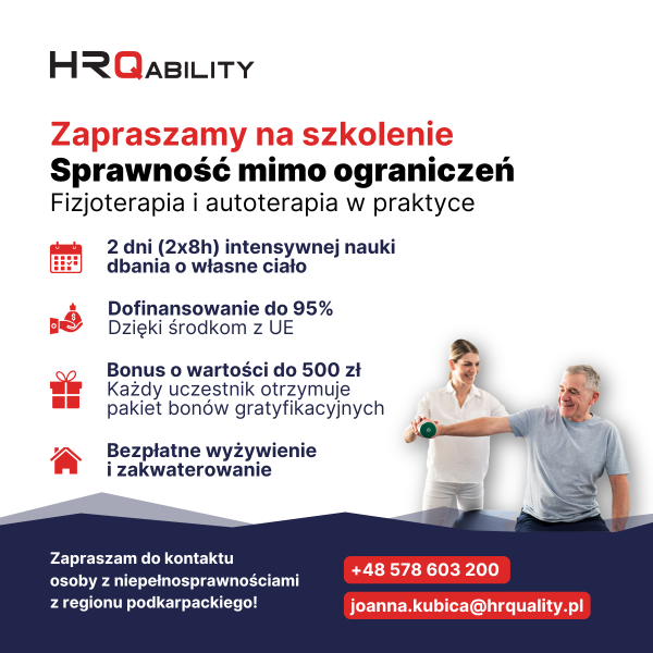 Szkolenie dla osób z niepełnoisprawnością - zdjęcie 1