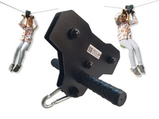 Uchwyt tyrolki bloczek podwójny - tyrolka ogrodowa