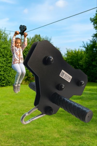 Uchwyt tyrolki bloczek podwójny - tyrolka ogrodowa - zdjęcie 6