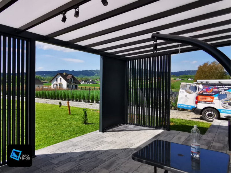 Zadaszenie z aluminium, pergola ogrodowa - Polski producent Euro Fence - zdjęcie 6