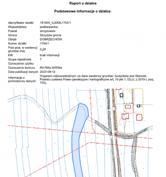 Działka rolna 0,29 ha Dobrzechów - zdjęcie 2