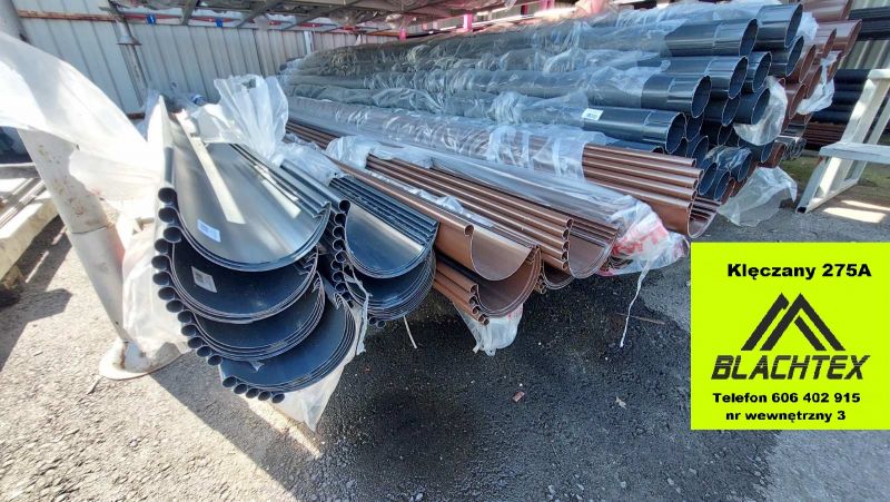 Rynny METAL od ręki brąz i grafit fi125/90 Blachtex Klęczany - zdjęcie 4