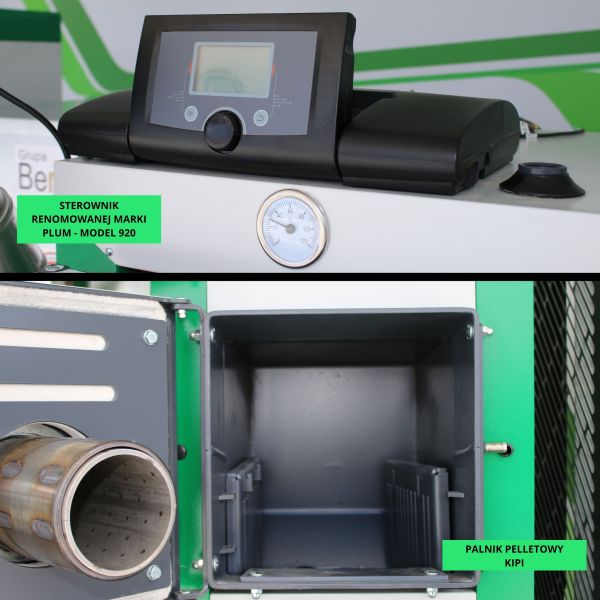 DrewKo Hybrid 12 kW – dwupaliwowy kocioł na drewno i pellet - zdjęcie 4