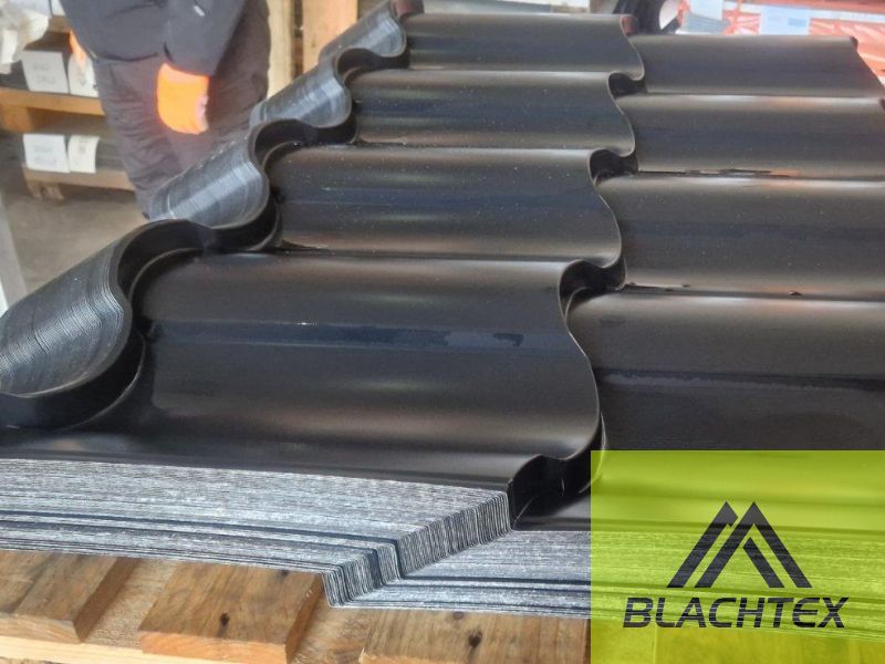 Blachodachówka Czarna 9005p model Centro II gatunek od ręki - zdjęcie 4