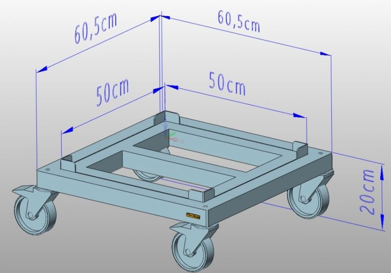 Stelaż stojak magazyn energii solar mobilny Pylontech BYD Kon-Tec - zdjęcie 3