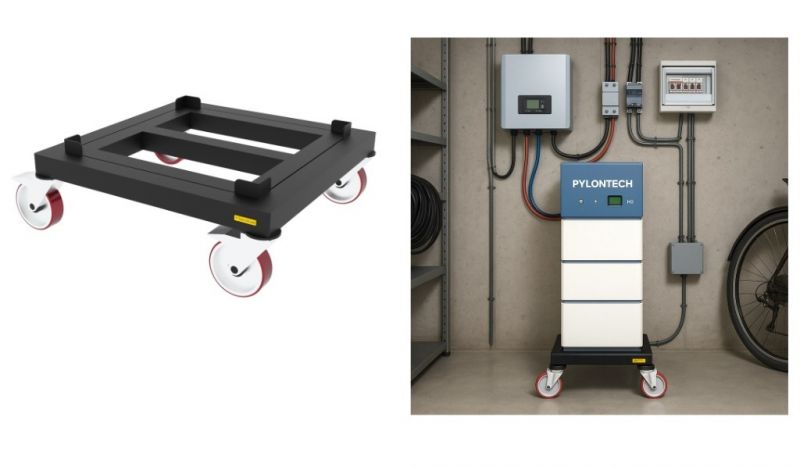 Stelaż stojak magazyn energii solar mobilny Pylontech BYD Kon-Tec - zdjęcie 1