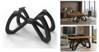 Noga do stołu 3D rama glamour biurka stolika nogi pokój pająk meble