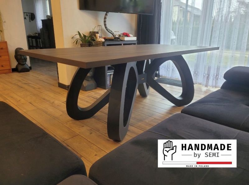 Noga do stołu 3D rama glamour biurka stolika nogi pokój pająk meble - zdjęcie 6