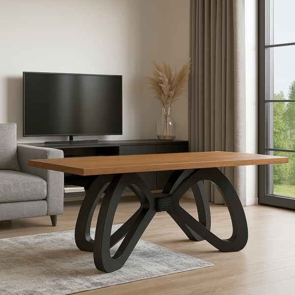 Noga do stołu 3D rama glamour biurka stolika nogi pokój pająk meble - zdjęcie 2