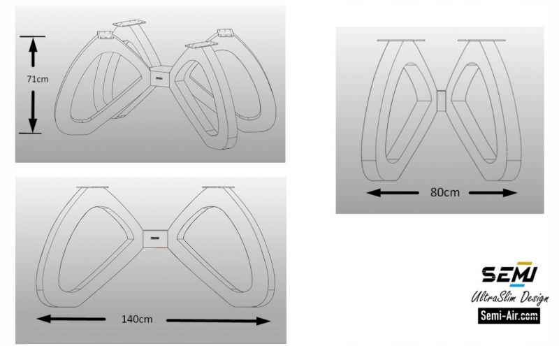 Noga do stołu 3D rama glamour biurka stolika nogi pokój pająk meble - zdjęcie 4