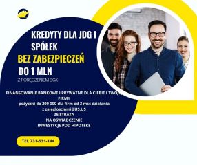 Szybkie kredyty dla firm spółek i osób skutecznie