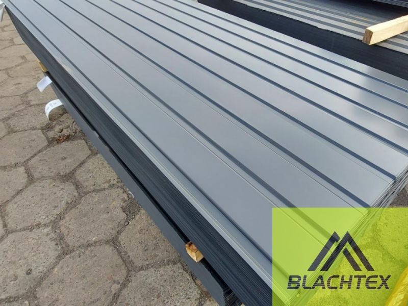 Blacha trapezowa niskoprofilowa antracyt, grafit od ręki - zdjęcie 1